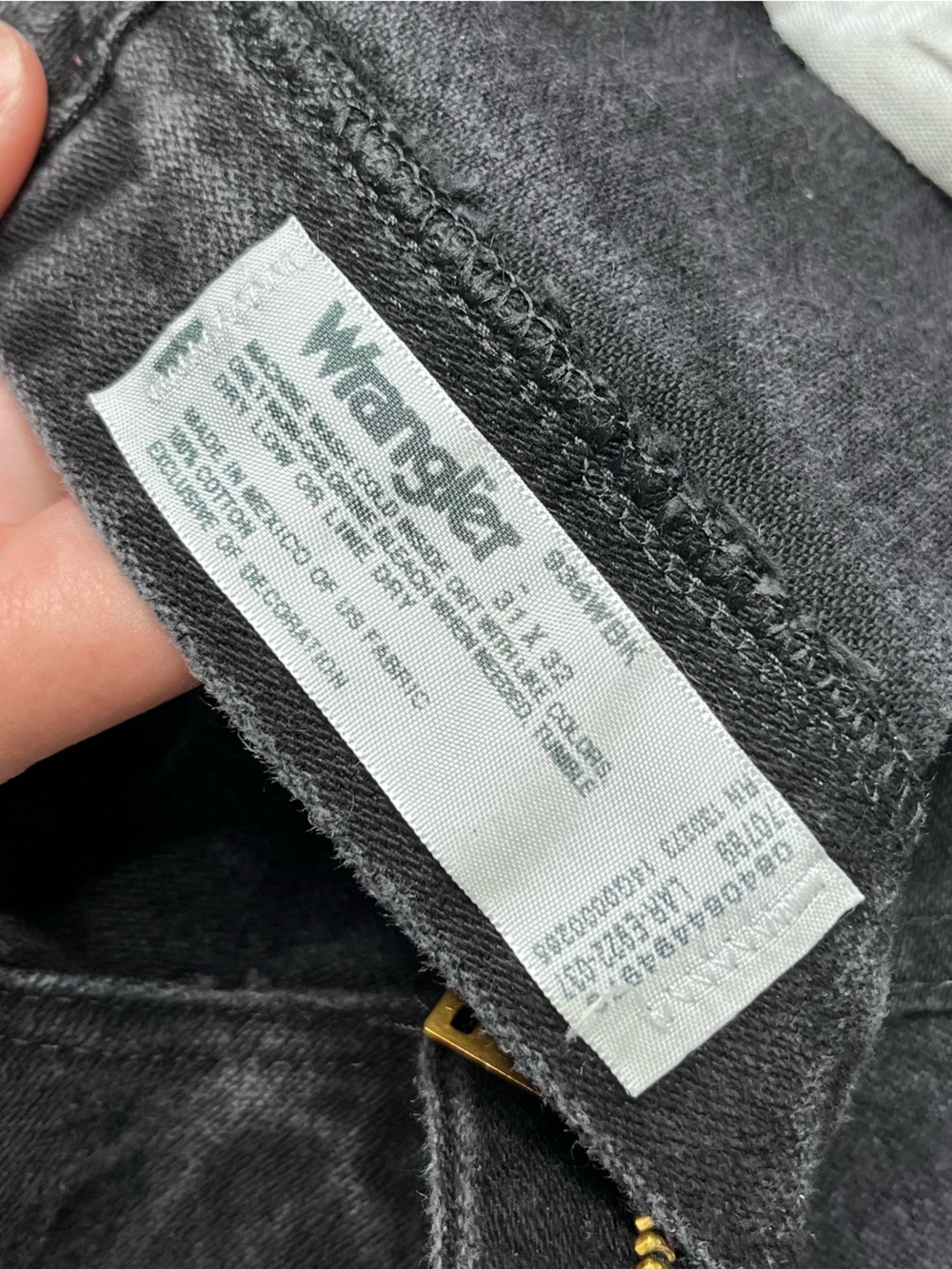 WRANGLER Cowboy Cut Slim Straight Jeans Black 31x32 - Picture 6 of 10